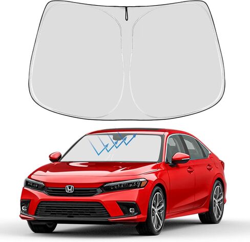 واقي من الشمس للزجاج الأمامي من Proadsy قابل للطي مناسب حسب الطلب 2023 2022 2021 2020 2019 Hyundai Santa Fe، SE، SEL، SEL Plus، Limited، الملحقات النهائية 2024 ترقية in Kuwait