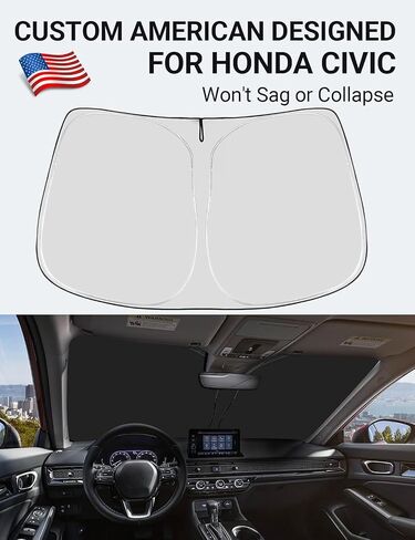 واقي من الشمس للزجاج الأمامي من Proadsy قابل للطي مناسب حسب الطلب 2023 2022 2021 2020 2019 Hyundai Santa Fe، SE، SEL، SEL Plus، Limited، الملحقات النهائية 2024 ترقية in Kuwait