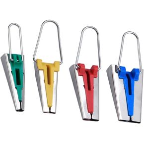 Veemoon 4 Sizes Sewing Bias Tape Makers Set 6mm-25mm Bias Tape Kit for Quilting Fabric Maker Edge Binding Device
