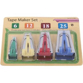Fabric Bias Tape Maker Set of 6mm 12mm 18mm 25mm Binding Sewing Tool for Craft Making