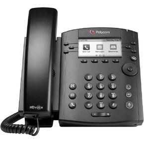 Polycom VVX 300 IP Business PoE Telephone (Power Supply Included) (Renewed)