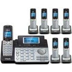 Vtech DS6151 Base with 6 Additional DS6101 Cordless Handsets Bundle