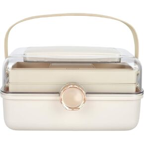 Medium Taupe Storage Box by Artist's Loft - Durable Plastic Organizer - Portable Storage Solution for Art, Craft, and Office Supplies, 6 Pack