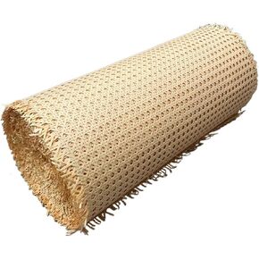 Caning Mesh Rattan,3.3/5/6.6/10 Feet Cane Webbing Sheet,Natural Rattan Fabric Cane Material for Chair,Pre-Woven Weave Wicker Rattan Net for DIY Caning Projects(Hexagon,14" Wx 10ft L)