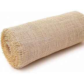 ,Caning Mesh Rattan,Open Mesh Pre-Woven Cane Webbing Sheet Wicker Cane Net, Caning Material for DIY Craft Projects Chair Cabinet Dresser Door Furniture(18" Wx 3.3ft L)
