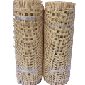 Caning Mesh Rattan,Square Rattan Cane Webbing Sheet Cane Webbing Roll,Open Mesh Weave Wicker Cane Webbing, 14"/16"/18"/20"/22"/24"/28"/36"/39.4" Width Rattan Fabric Webbing Sheet(18" Wx 11.5ft L)