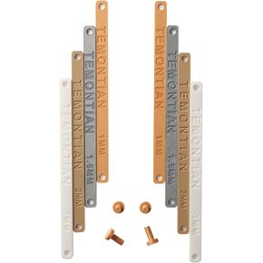 Polymer Clay Depth Guide Set, 4-Pair 13 Thickness Combinations (1-7.5mm), Color-Coded Polymer Clay Tools, Rolling Depth Gauge for Pottery Clay