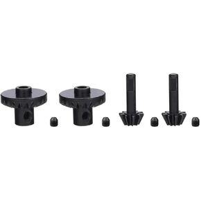 RC Spare Part Compatible with WPL B24 B36 C14 C24 1/12 for MN D90 D99 for MN99S 1/16 RC Car Spare Parts Steel Front Rear Axle Gear Drive Shaft Gears(Black)