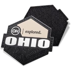 Ohio State Patch Rubber PVC with Hook & Loop Backing