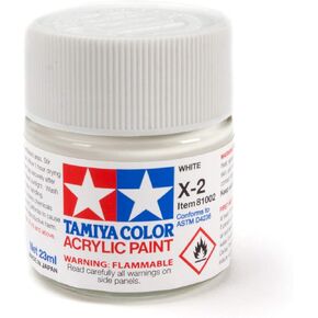 Tamiya America, Inc Acrylic X2 Gloss,White, TAM81002 0.77 Fl Oz (Pack of 1)