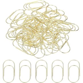 PATIKIL 2x1 Inch Large Paper Clip, 50 Pcs Metal Paper Clip Wide Rust-Proof Strong Durable Bulk for Office Supplies Document Organization Binder Bookmarks Planner, Blue