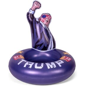 Float Joy Trump Pool Floats Adult Lake River Floats Inflatable Fun Pool Floats 2025 Pranks Ring Pool Floaties Blow Up Funny Floaty Pool Tubes for Summer Pool Party Beach