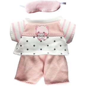 17cm Doll Clothes Set - 3PCS Outfit with Headband, Top & Pants (Fit 1st/2nd/3rd Gen ,Doll Not Included) Cute Kawaii Fashion Accessories