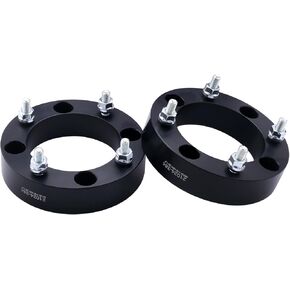 VLAOSCHI Black Forged 4x137 to 4x156 ATV Wheel Adapters 1 Inch with 12x1.5 Studs Compatible with Kawasaki Can-Am Bombardier 4 Lug 4/137 to 4/156 for Outlander Commander Renegade Bayou -Pack of 4