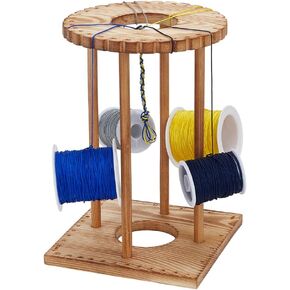 FINGERINSPIRE Kumihimo Marudai Disk Kit 32 Slot Wooden Kumihimo Braiding Disk Set Desktop Kumihimo Bracelet Knitting Disk DIY Braiding Disk Burlywood Wood Beading Cord Disc Tool for Bracelet Making