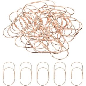 PATIKIL 2x1 Inch Large Paper Clip, 20 Pcs Metal Paper Clip Wide Rust-Proof Strong Durable Bulk for Office Supplies Document Organization Binder Bookmarks Planner, Blue