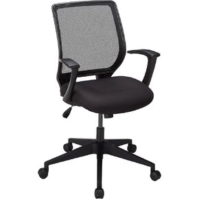 Lorell LLR84868 Executive Mid-Back Work Chair, Black