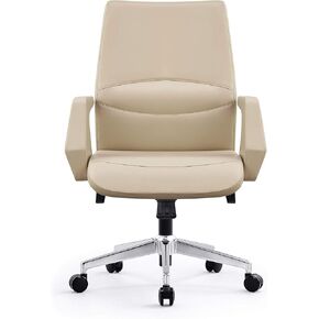 LUCKYERMORE Executive Office Chair Ergonomic Leather Home Office Chair Comfortable Adjustable Lock Position Desk Chair