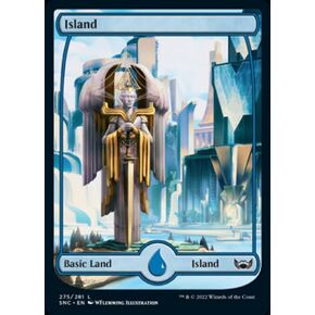 Magic: the Gathering - Island (275) - Full Art - Foil - Streets of New Capenna