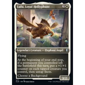 Magic The Gathering - Lulu, Loyal Hollyphant (477) - Etched - Foil - Battle for Baldur's Gate
