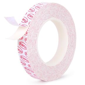 Double Sided Tape Foam Tape 0.39" x 22Ft Double Coated Urethane Adhesion Polyurethane Tape Double Sided Removable with High Temperature Suitable for Indoor and Outdoor Installation Home Office