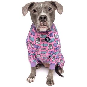 Pittie Clothing Pit Bull Pajamas for Dogs, Full Coverage Onesie for Pitbulls - Medium to XXL Sizes