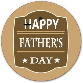 YOUOK Happy Fathers Day Stickers Labels, 2'' Dad Stickers for Envelope Seals,Present Tags Wrap,Card Decorations,Cookies,Box and Gifts Wrapping Decoration.(500 Pcs per roll)