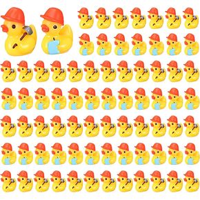 100 Pcs Themed Ducks Mini Resin Ducks Figures Tiny Resin Figures Party Favors Party Decorations for Crafts Making DIY Miniature Landscape Micro Decor Gifts (Chef)
