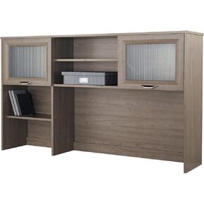 Realspace® Magellan 58"W Hutch For Corner Or L-Shaped Computer Desks, Gray