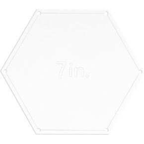 قالب خياطة اللحف Harfington Hexagon ، قالب أكريليك 6 بوصة للخياطة مع هامش التماس محجوز ، قوالب واضحة لحرف الخياطة DIY للخياطة DIY