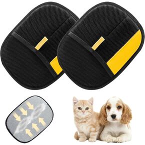 Atsy Pet Hair Removal Glove for Cats & Dogs,Electrostatic Pet Hair Removal Gloves,Reusable Pet Hair Removal Tool,Cat Grooming Gloves for Hair Removal for Couch, Furniture, Carpet, Curtain(2PCS)