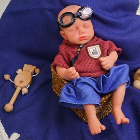 12.21in Realistic Reborn Baby Doll Full Silicone Soft Girl Not Vinyl with Toy Accessories Suitable for Kids