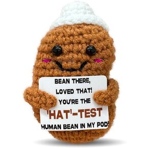 Mini Cute Beer Mug Doll Emotional Support Gift for Women,Positive Handmade Crochet Beer Mug Doll Inspirational Gift for Family and Friends,Cute Desktop Decor in Kuwait