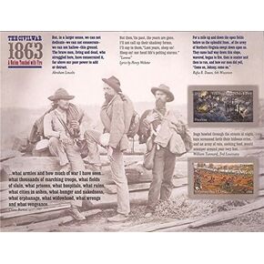 Civil War 1863: Battle of Gettysburg and Battle of Vicksburg (Sheet of 12) First-Class Mail Forever Postage Stamps 2013 Scott 4787-4788