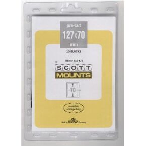 127X70 BLACK Stamp Mounts SCOTT # 916B