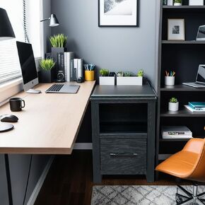 22 inch One Drawer File, No Assembly Required,