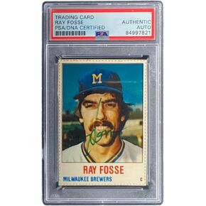 Ray Fosse Signed Milwaukee 1978#57 Trading Card PSA/DNA 84997821