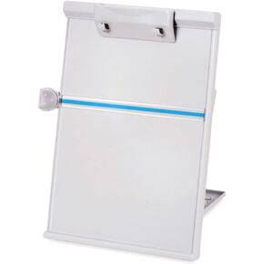 DOITOOL Light Grey Reading Rack Portable Document Holder for Students Ergonomic Design for Books Recipes and Laptops Space Saving Book Rest for Home Office Use