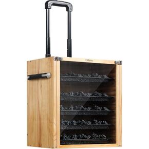 Collectibles Miniature Storage Wood Case for Display Carrying Transpoting Stackable Box Shelf Cabinet in Saudi Arabia