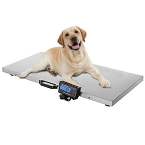 1100LB Pet Weight Scale, Animal Scale Platform, Digital Livestock Scale Large Veterinary Dog Scale 40.9×20.5inch Stainless Steel Platform
