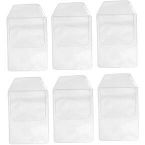 Pvc Shirt Pocket Protectors 6pcs Pen Pockets for Office School Hospital Sturdy Construction for Use