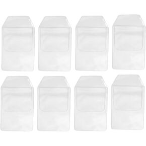 Angoily 8pcs Pvc Trapezoid Pen Protectors for Pocket Office Pen Pouch Protector Case Leakproof Case