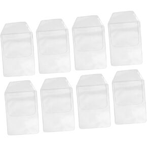 8 Pcs Pvc Trapezoid Pen Protector Pen Bag Pencil Case Office Accessory Leakproof Multi-use
