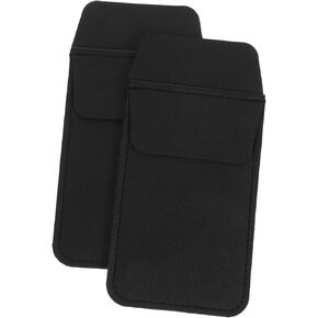 DOITOOL 2pcs Pu Pen Storage Bag Compact Pocket Protector for Organizing Pens Badges and Cards Lightweight and Portable for Medical Professionals