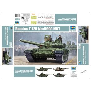 Trumpeter Russian T-72B Mod 1990 MBT Model Kit