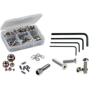 RCSCREWZ Stainless Steel Kit ASC118 متوافقة مع RC8B4 NITRO (#80945)