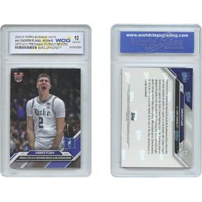 2024 Topps Cooper Flagg Rookie Card #44 Duke Freshman Scoring Record - Graded GEM-Mint 10