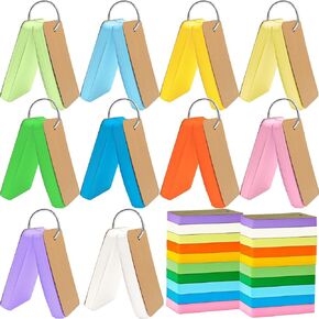 2000 Pcs Index Cards 2.2 x 3.5 Inch Colored Flash Cards with Rings Blank Flashcards Notecards for Study School Office Supplies, 10 Colors