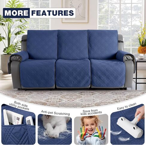 TAOCOCO 100% Waterproof Chair Covers for Recliners, Small Recliner Covers for Recliner Chair with Pocket, Non Slip Recliner Chair Cover Furniture Protector for Kids, Pets(X-Small Chair, Gray) in Kuwait