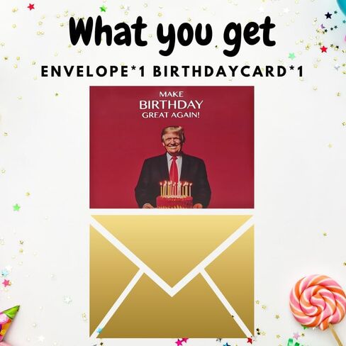 Funny Pop Up Birthday Card for Men - Funny Printed Greeting Card Funny Dad Card in Trump's Real Voice Gift for Birthday (Graduation card) in Saudi Arabia
